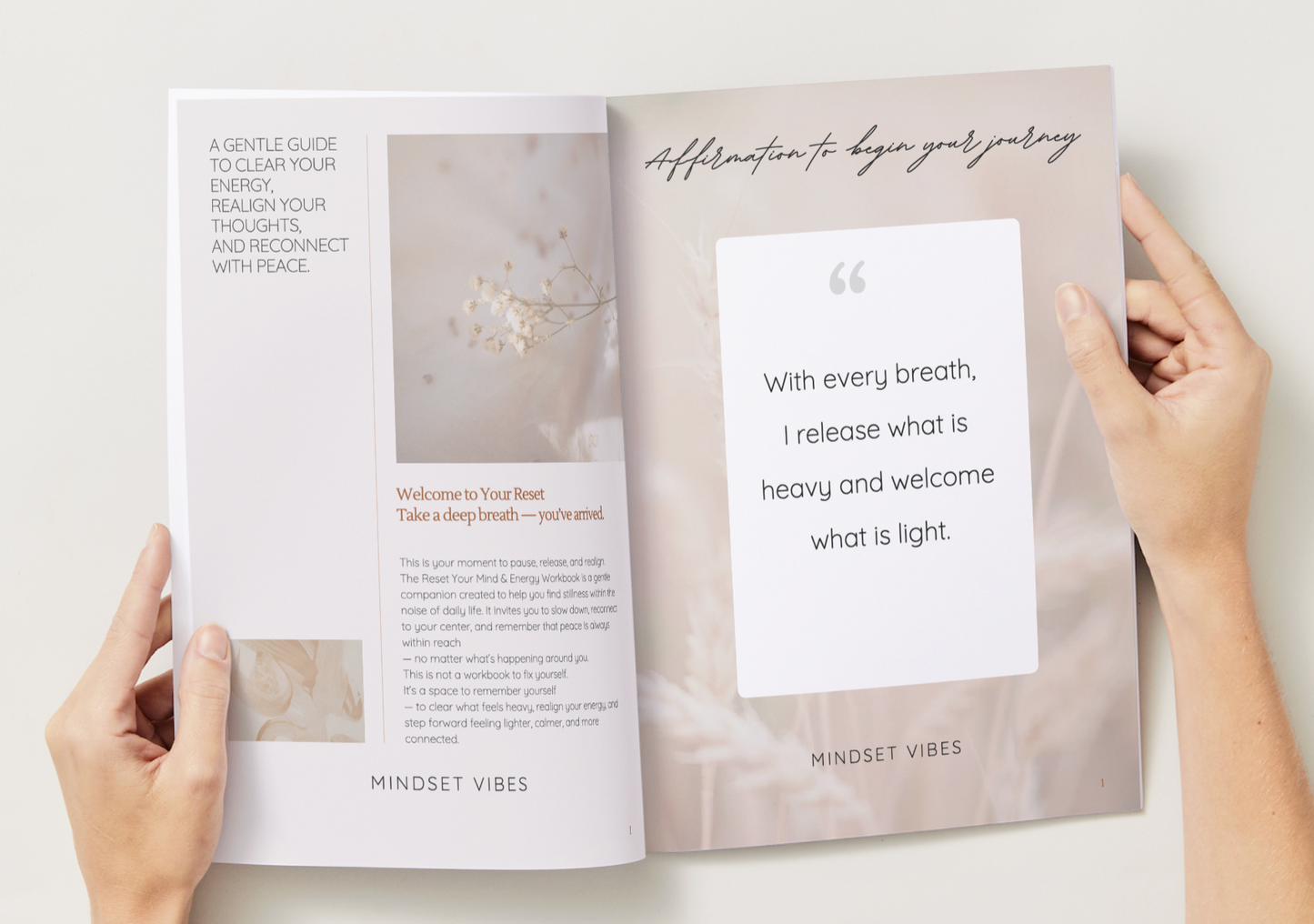 FREE Digital Reset your Mind & Energy Workbook